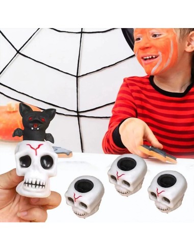 Maigomas žaislas Squeeze Skull Halloween