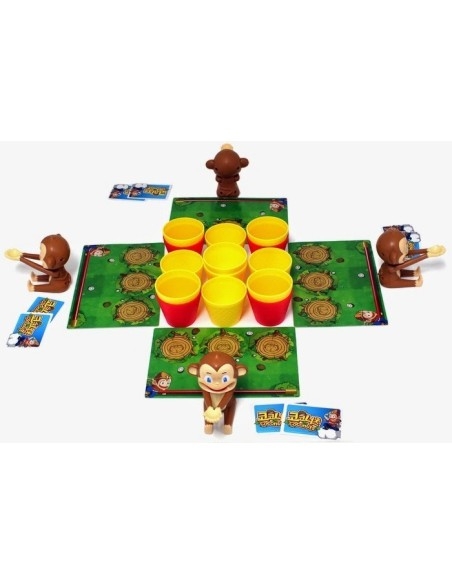 Stalo žaidimas su beždžionėlėm