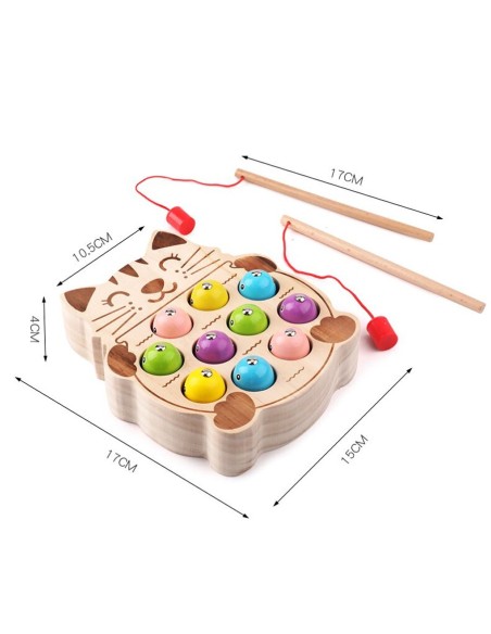 Medinis magnetinis žvejybos žaidimas