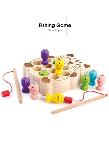 Medinis magnetinis žvejybos žaidimas