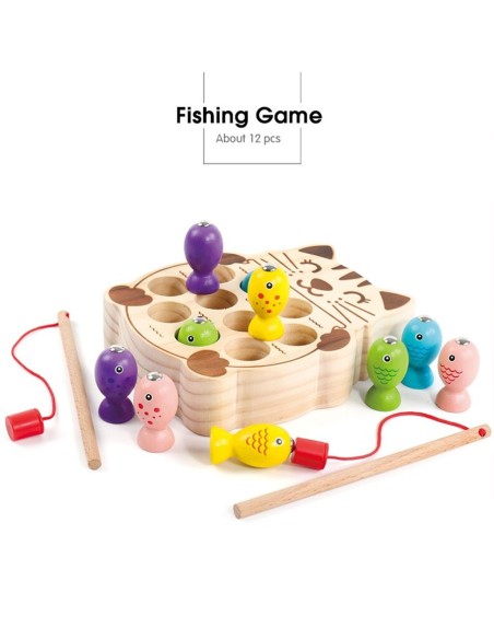 Medinis magnetinis žvejybos žaidimas