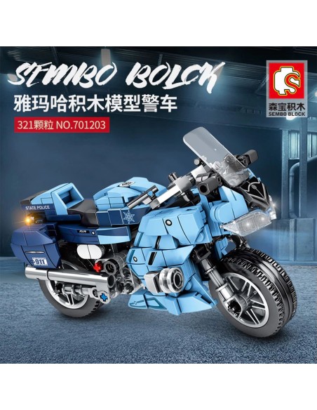 Yamaha FJR1300A Police – detalus policijos motociklo modelis (321 dalis)