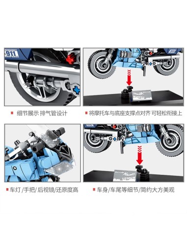 „Technic“ tipo konstruktorius „Yamaha Police“ – greitis ir tvarka jūsų kolekcijoje