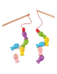 Medinis magnetinis žvejybos žaidimas "Panda su žuvytėmis" 2