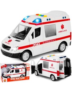 Greitosios pagalbos mašina su garsais ir šviesos efektais