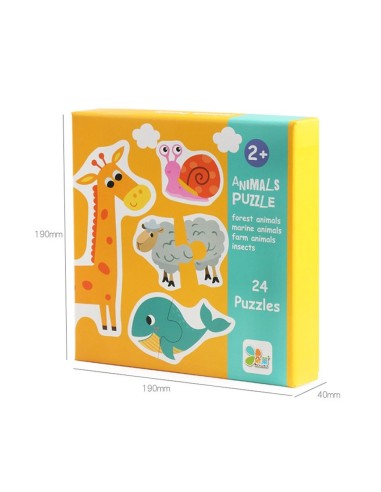 24 dėlionės  - Animals Puzzle
