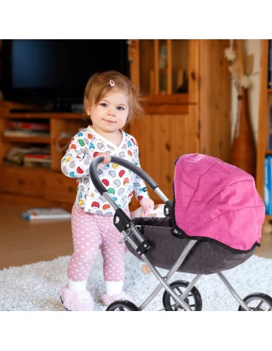 Metalinis vežimėlis lėlėms iki 40 cm