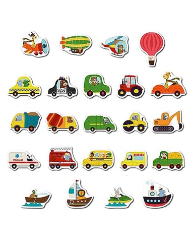 23 dėlionės "Traffic Matching Puzzle"