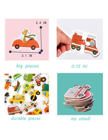 23 dėlionės "Traffic Matching Puzzle"