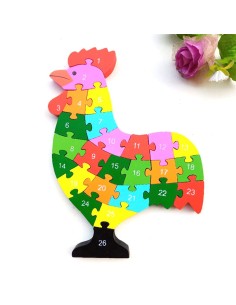 Medinė dėlionė "Gaidys"