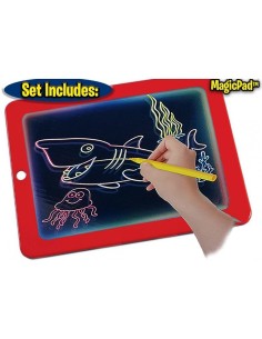 Piešimui skirta šviečianti lenta - planšetas Magic Pad