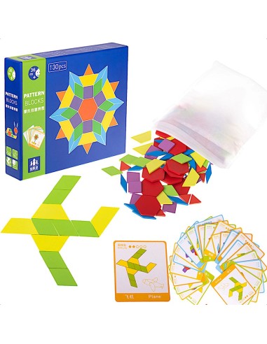 Užduočių dėlione "Pattern Blocks 155 pieces-in-it"