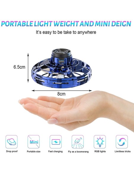 Skraidantis mini UFO skraiduolis "Flying Spinner"