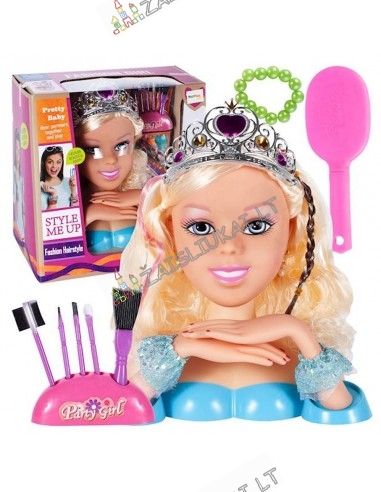 Lėlės galva su priedais "Princess"