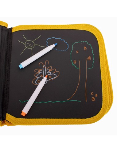 Nešiojama piešimo knyga su flomasteriais