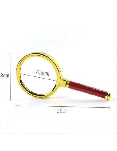 Padidinimo stiklas su rankena, 80 mm