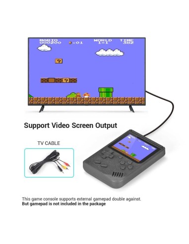 Retro klasikinis nešiojamas žaidimų kompiuteris - 400 žaidimų