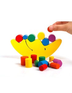 Montessori medinis stalo žaidimas - balansinis Mėnulis 2