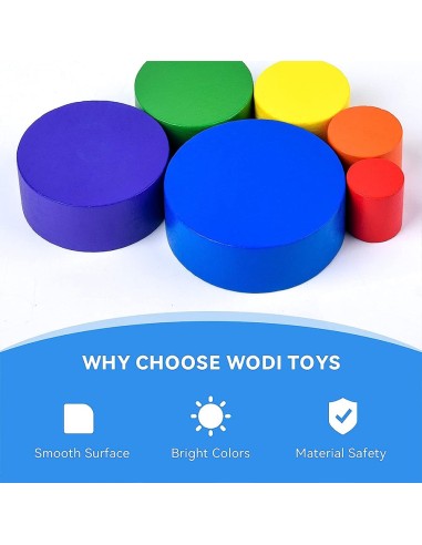 Medinis vaivorykštinis žaislas...