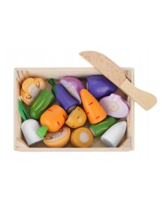 Medinis daržovių pjaustymo rinkinis – mažojo virtuvės šefo startas! 2