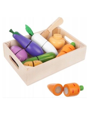 Medinis daržovių pjaustymo rinkinis – mažojo virtuvės šefo startas!