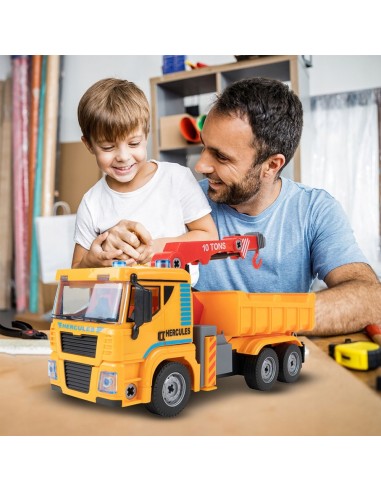 Surenkamas auto kranas su garsu ir šviesa