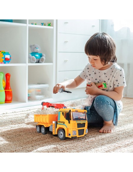 Surenkamas auto kranas su garsu ir šviesa