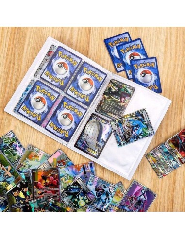 Vandeniui atsparus Pokemon kortų dėklas su 3D efektu ir 30 puslapių
