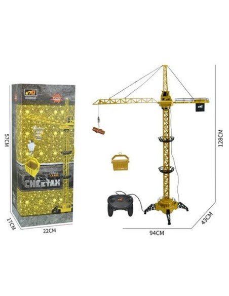 Valdomas pultu statybinis bokštinis kranas, 128 cm