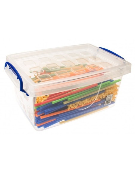 Erdvinis 3D konstruktorius šiaudeliai Straws and Connectors 300 vnt