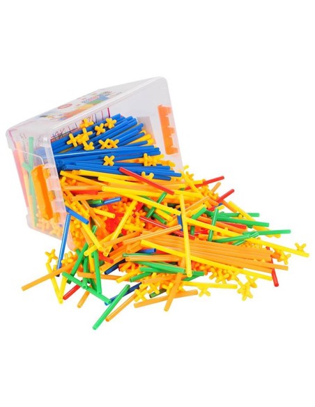 Erdvinis 3D konstruktorius šiaudeliai Straws and Connectors 700 vnt