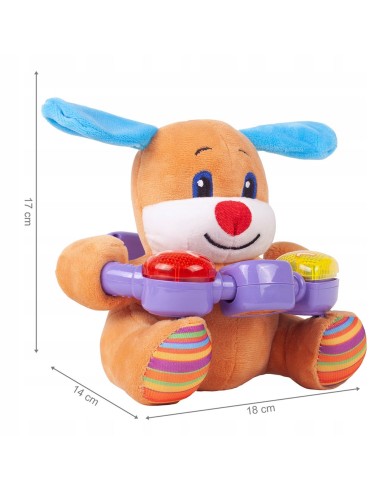 Minkštas interaktyvus muzikinis šuniukas