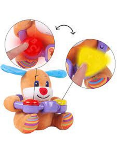 Minkštas interaktyvus muzikinis šuniukas