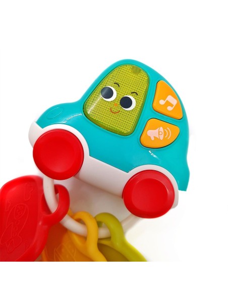 Barškutis-kramtukas automobilis su rakteliais