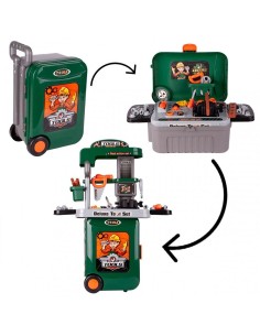 Darbo įrankių rinkinys lagamine ant ratų "Pasidaryk pats"