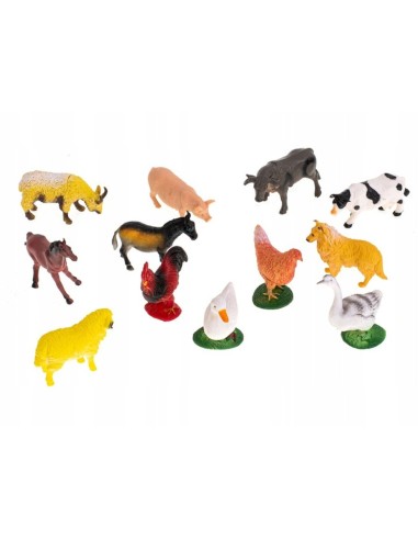 12 naminių gyvūnų figūrėlių rinkinys...