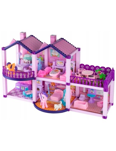 Lėlių namelis su baldais „Ponių vila“...