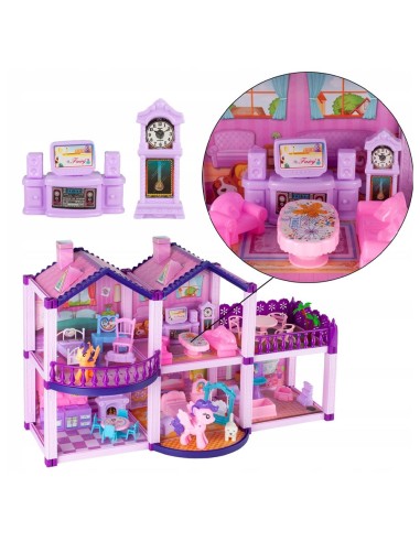 Lėlių namelis su baldais „Ponių vila“...