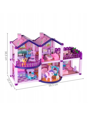 Lėlių namelis su baldais „Ponių vila“...