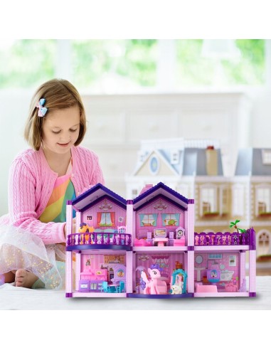 Lėlių namelis su baldais „Ponių vila“...