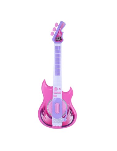 Elektrinė gitara su mikrofonu ant stovo