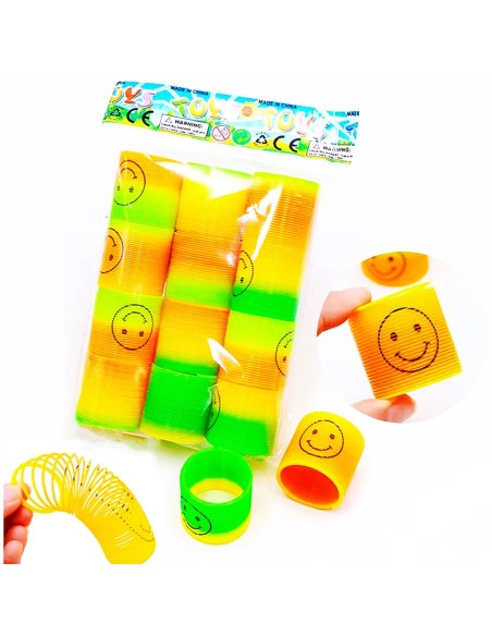Klasikiniai žaislai - Spyruoklė Slinky rinkinyje 12 vnt.