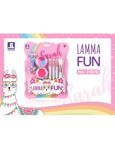 Magiškas kosmetikos rinkinis mergaitėms „Lamma Fun“ su profesionaliais šepetėliais