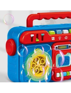 Stilingas Radio Grotuvas su muilo burbulais