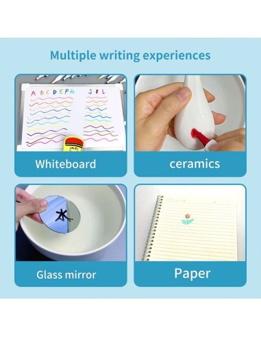 12 flomasterių su šaukštu,...