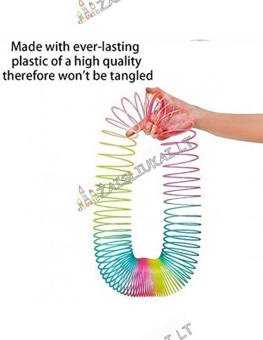 Klasikiniai žaislai -  Didelė 10 cm spyruoklė Slinky "Qixing Toys"