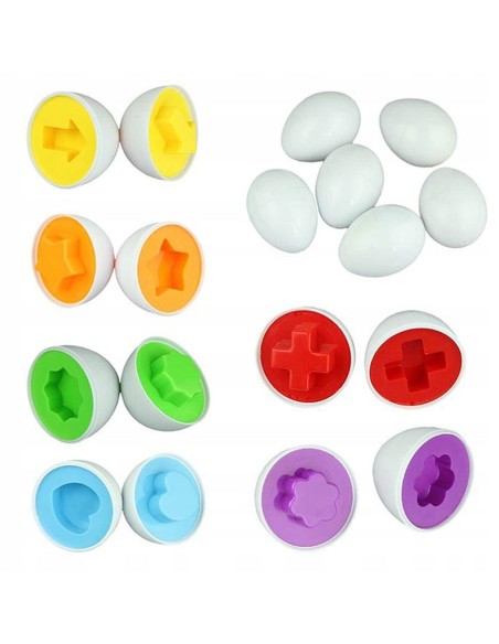 Formų ir spalvų rūšiavimo kiaušiniai Shape Age