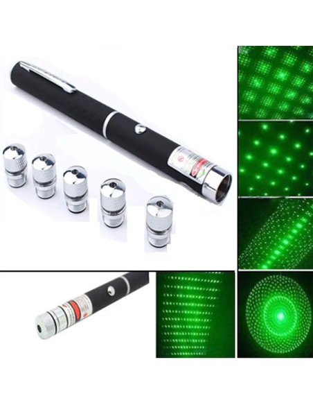 Lazerinis rodyklė su 5 antgaliais, Laser Pointer