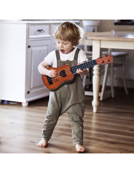 Vaikiškas muzikinis instrumentas - gitara 4 nailoninės stygos