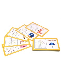 Montessori Mini Nail Board piešimas su gumom nuo taško iki taško 2